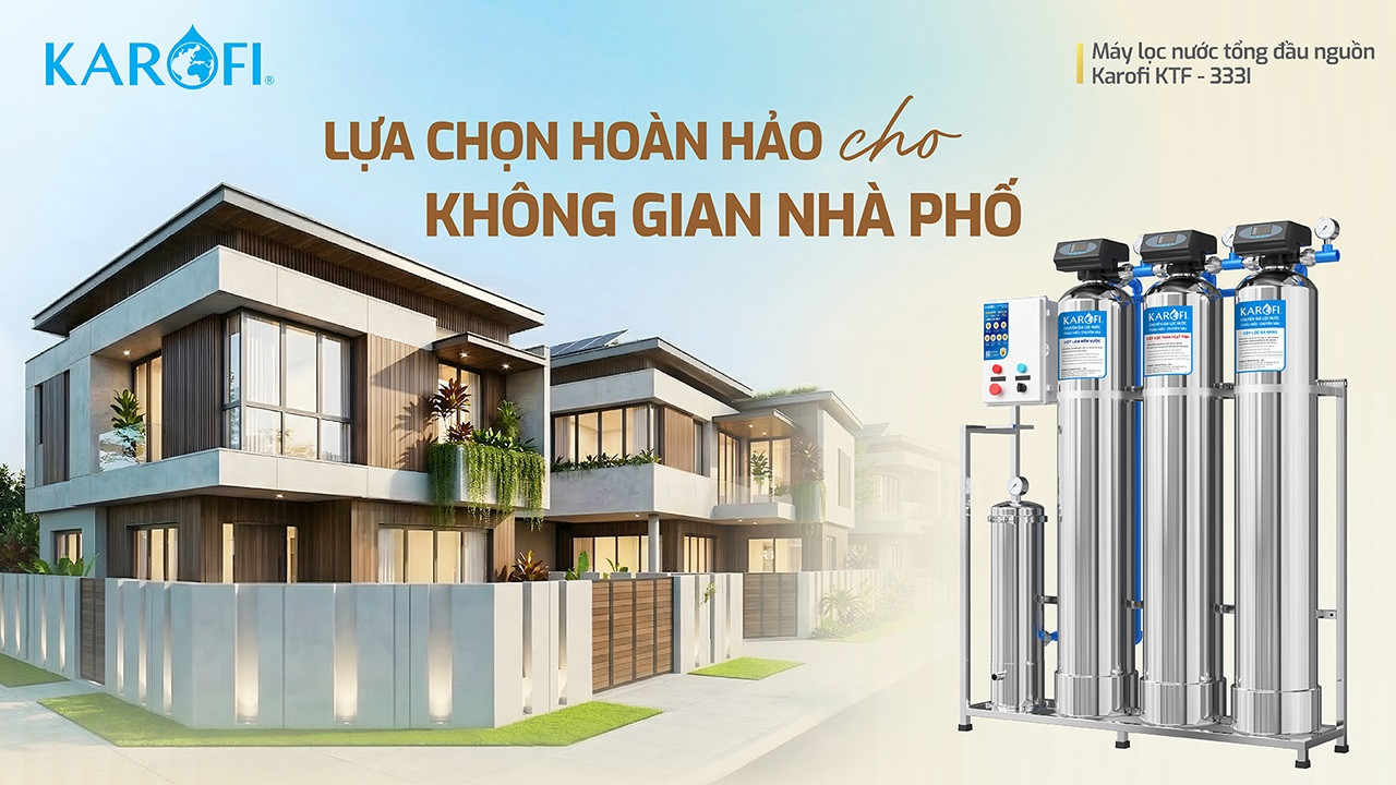 Máy lọc nước tổng đầu nguồn Karofi KTF - 333